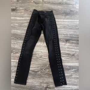 Express lace up jeans size 0 regular worn only a couple times